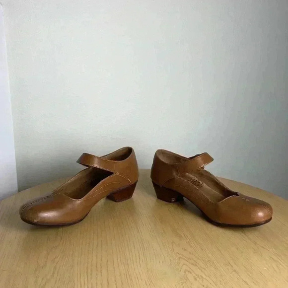 Taos Leather Brown Mary Jane Shoe Comfort Support Sz 6 Business Casual Walking - Picture 5 of 10